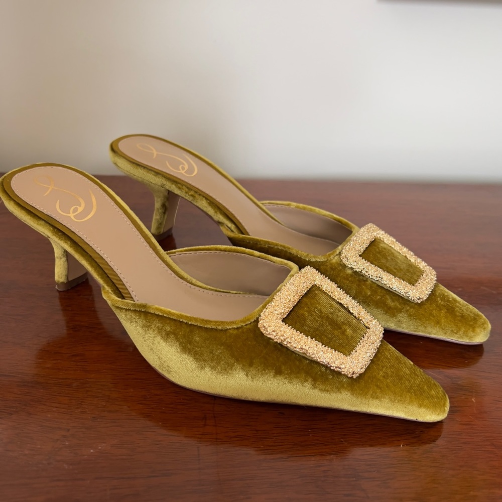 Velvet Sam Edelman Mules with buckle size 7.5